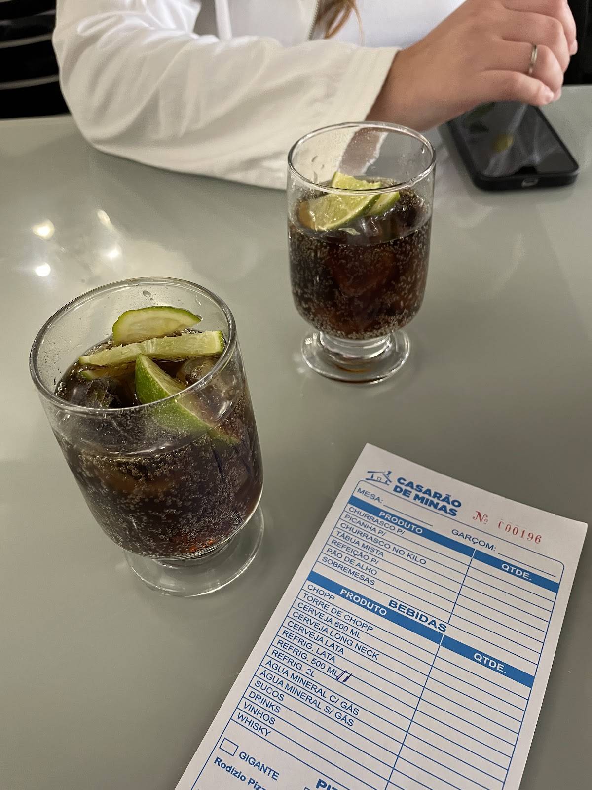 Casarão de Minas cardápio