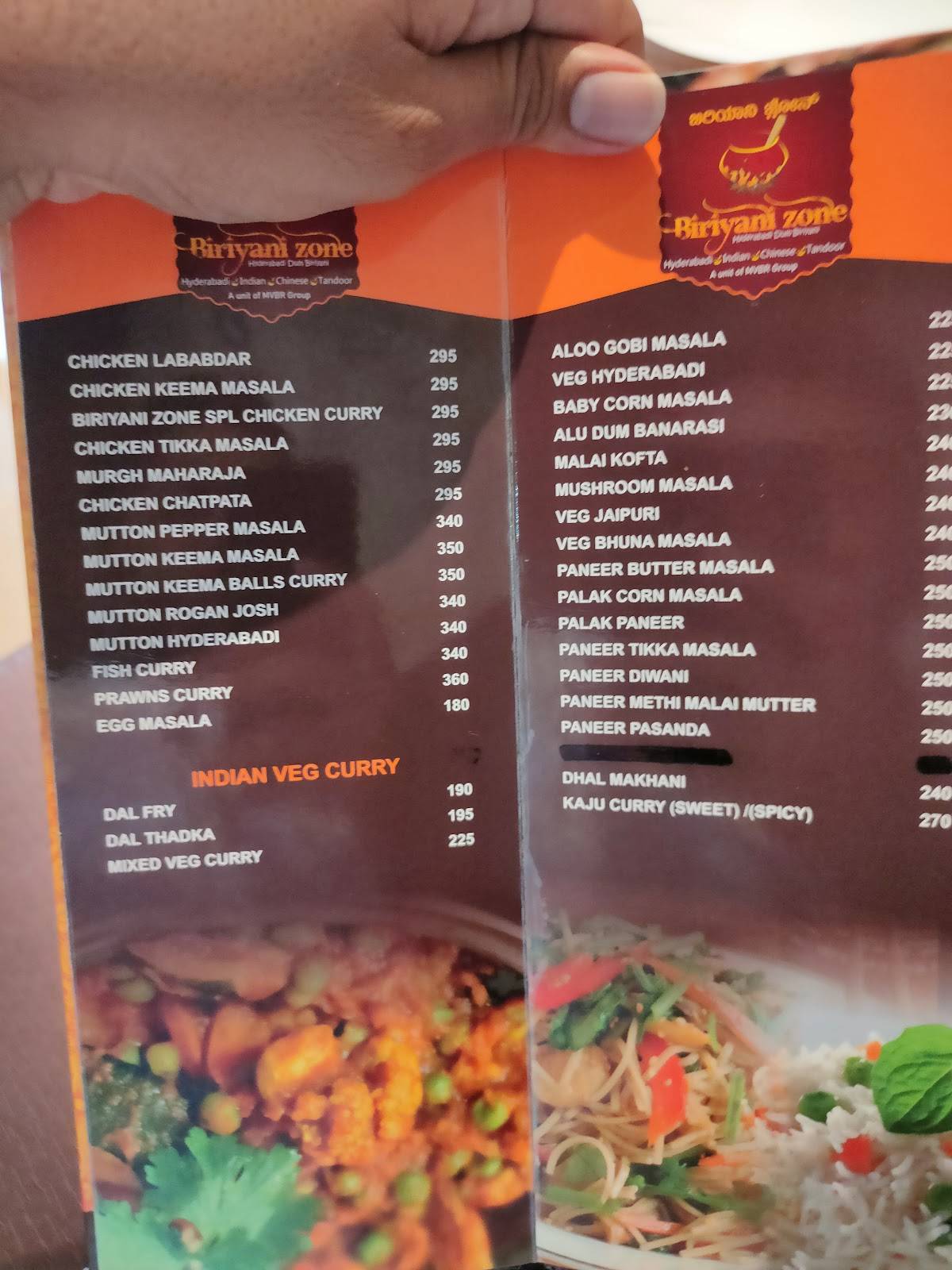 Biryani Zone, Yelahanka, Hyderabadi Dum Biryani Restaurant menu