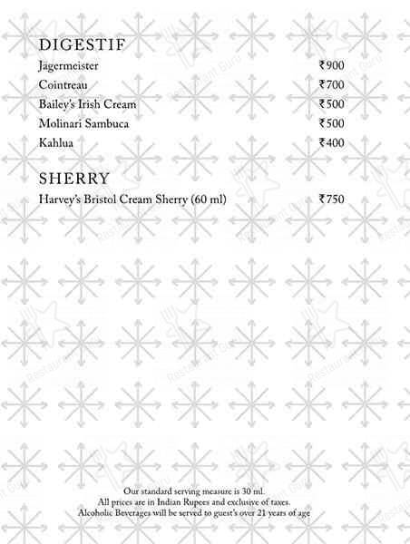 Cafe 77 East menu