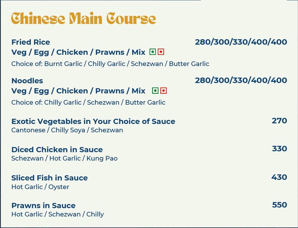 Refuell Restobar menu