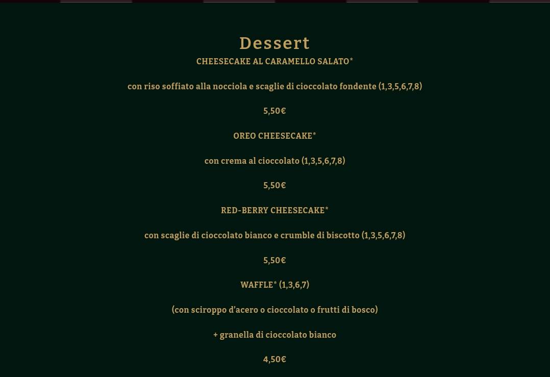 Menu di Birreria Iter 