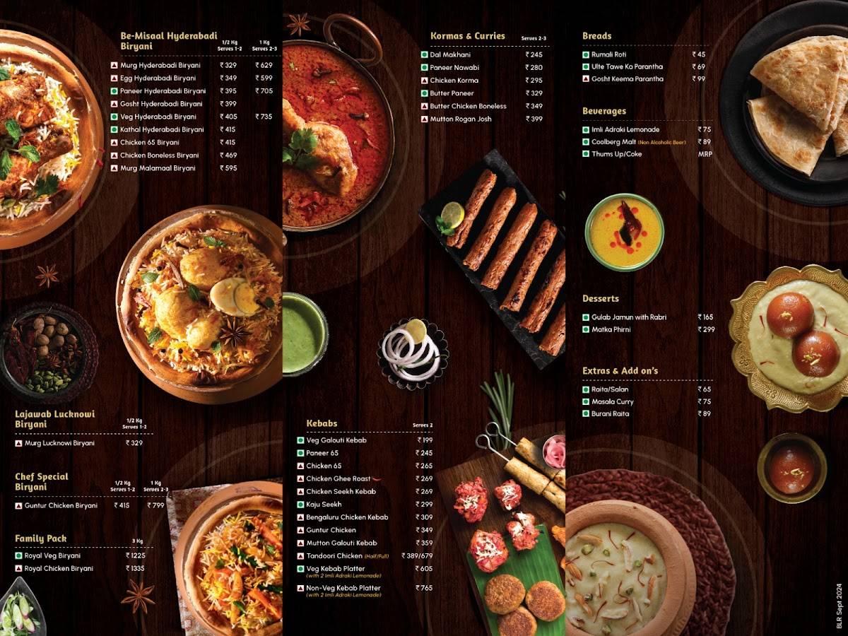 Biryani By Kilo - Kammanahalli Bangalore menu