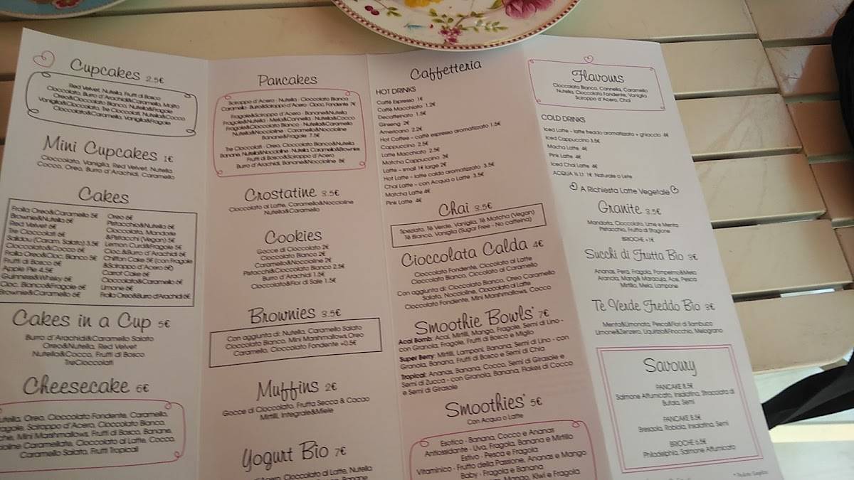 Menu di Bisou 