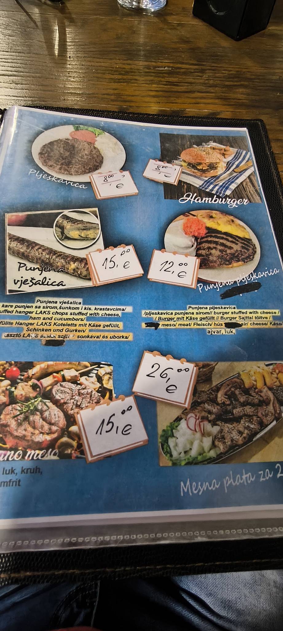 Menu di Bistro Fontana 