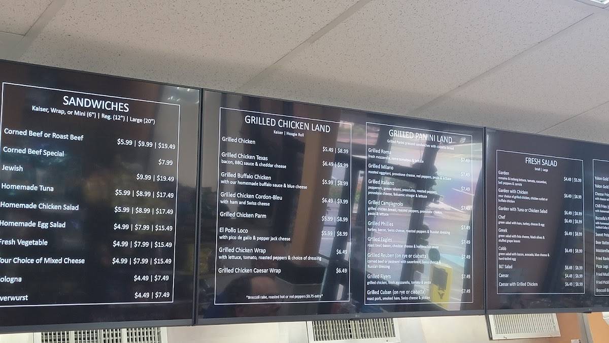 Menu at Boccella's Deli fast food, Havertown