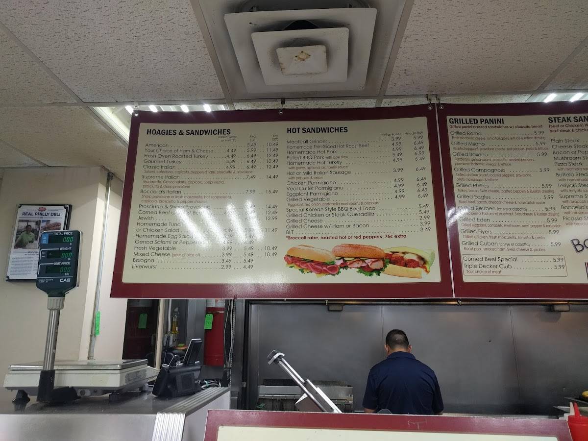 Menu at Boccella's Deli fast food, Havertown