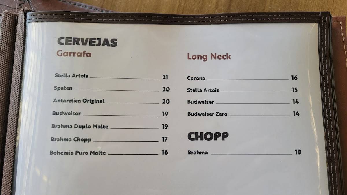 Bode do Nô Olinda cardápio