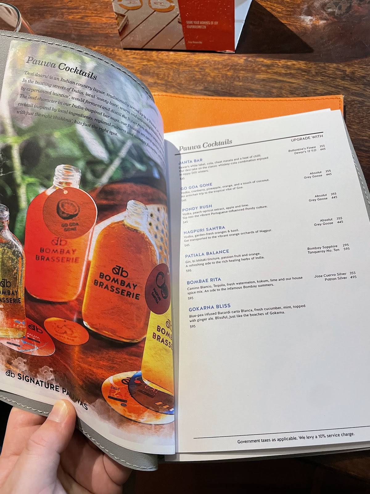 Bombay Brasserie Colaba menu