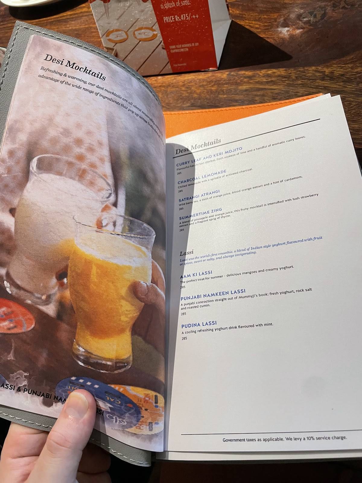 Bombay Brasserie Colaba menu