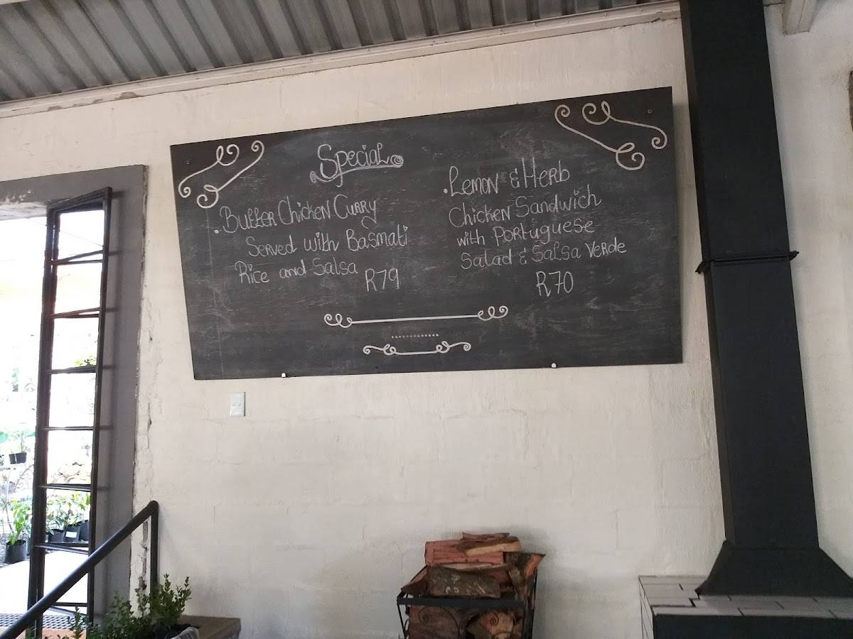 Menu at Bona Terra Cafe, Hillcrest