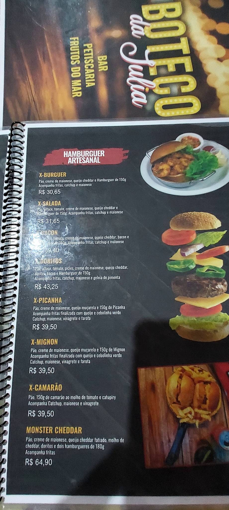 Boteco Da Julia cardápio