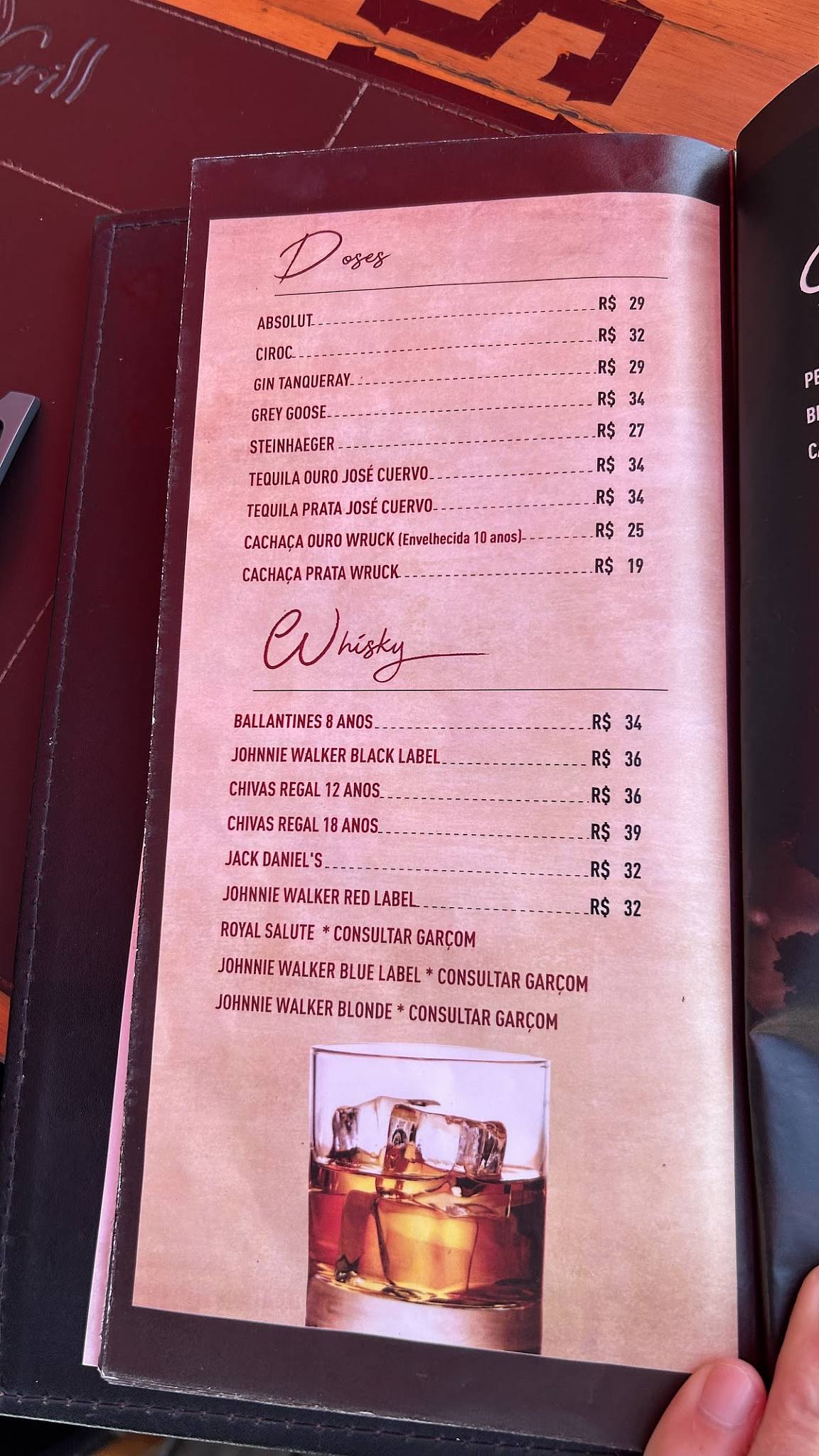 Brava Grill cardápio