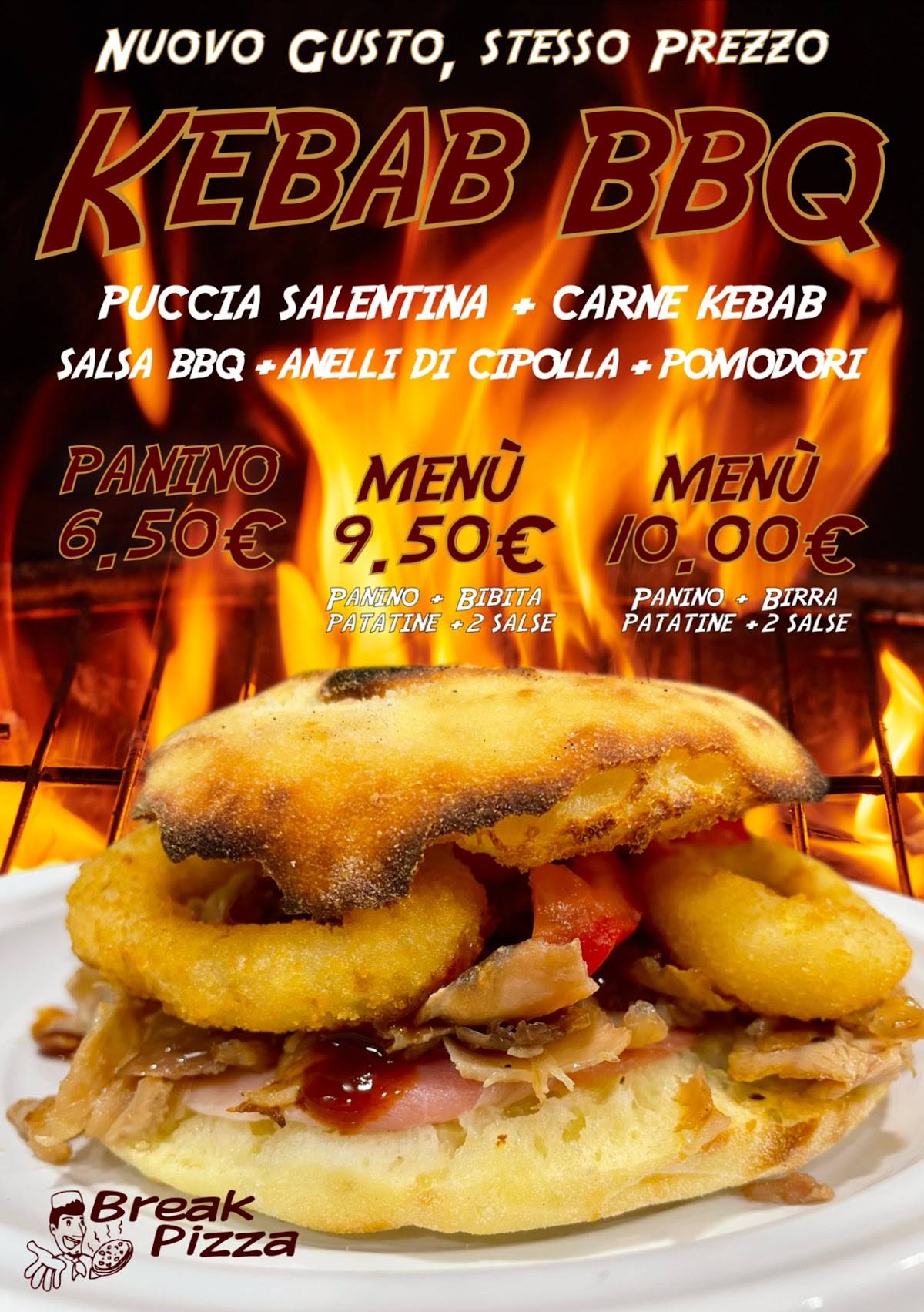 Menu di Break Pizza di Calandrino Fabio 