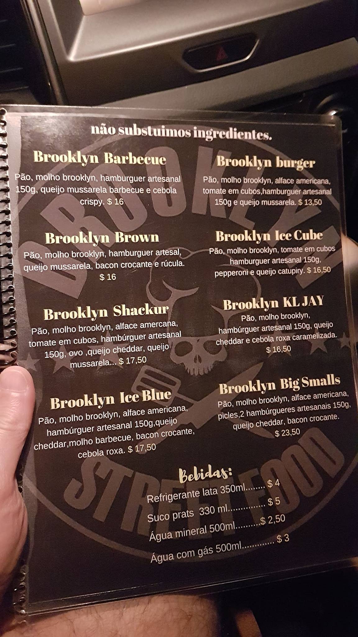 Brooklyn Street Food cardápio