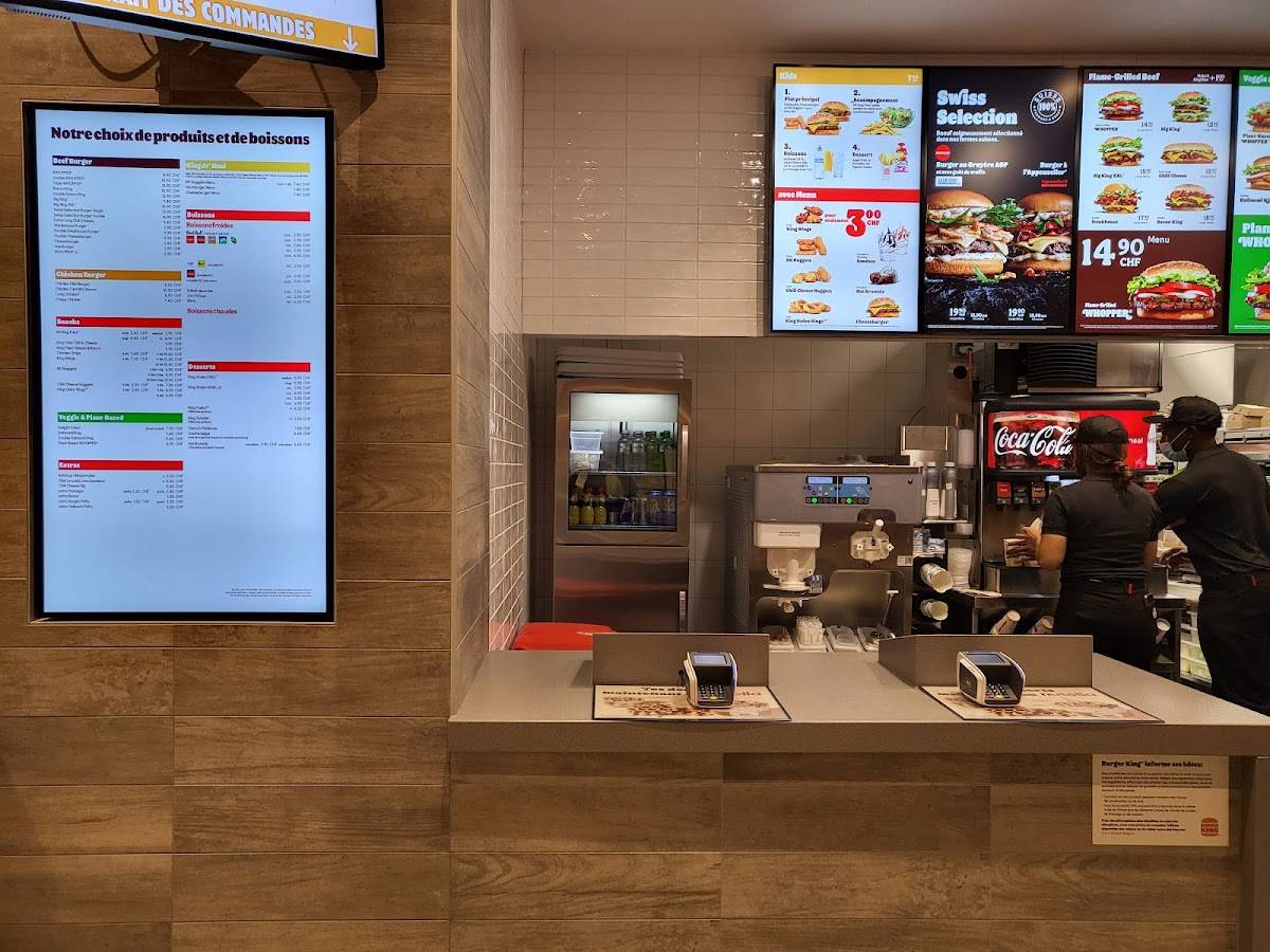 Menu di Burger King 