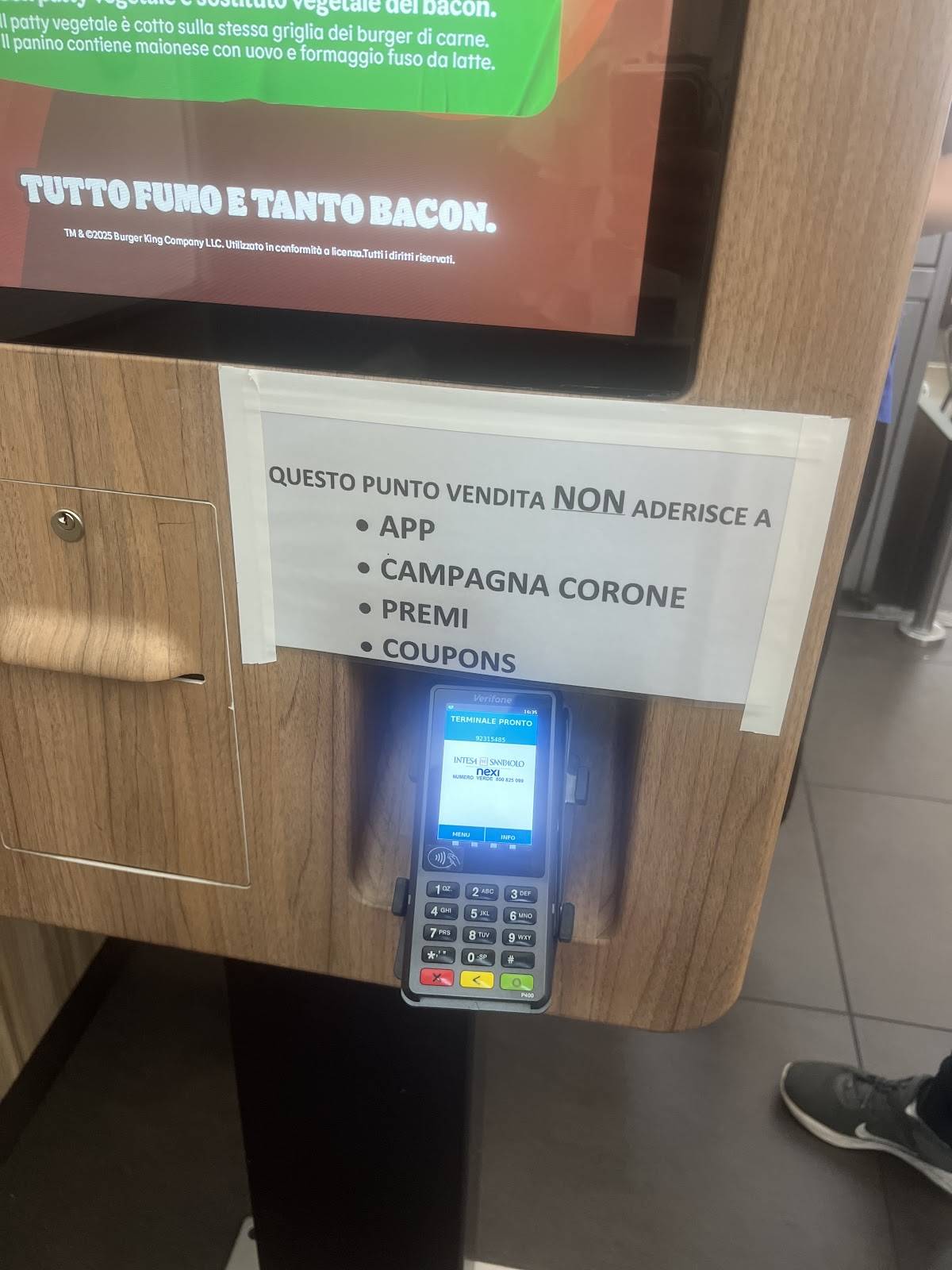 Menu de Burger King