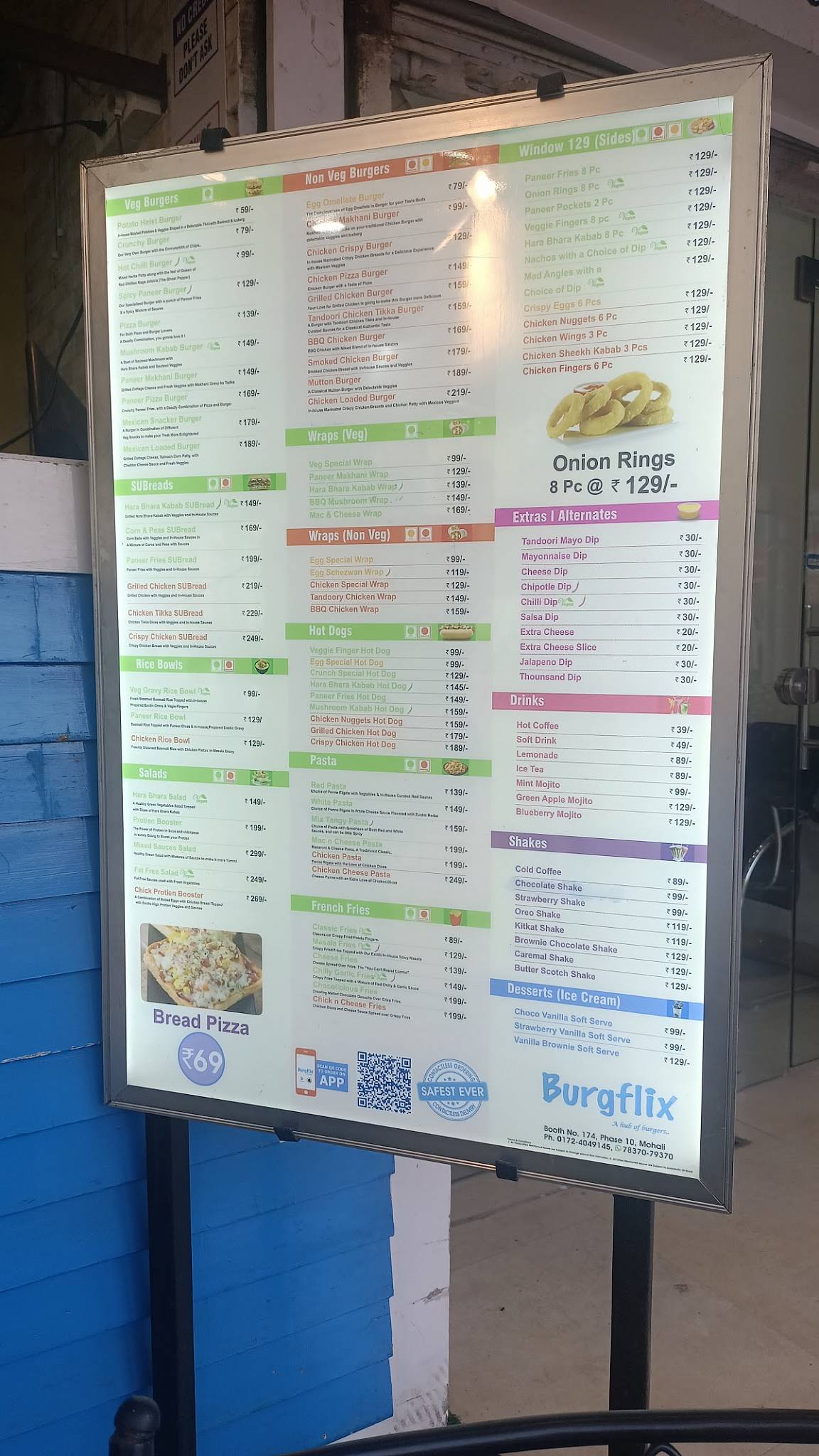 Burgflix menu