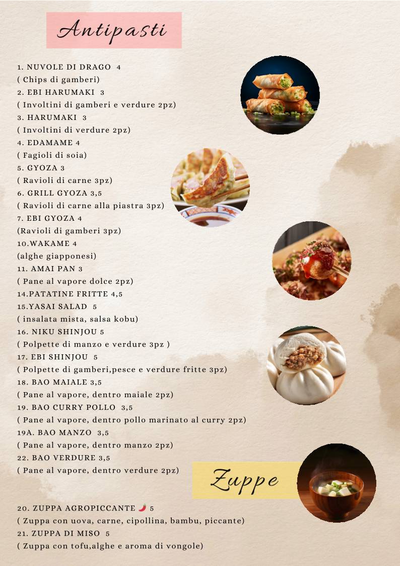 Menu di Butterfly Sushi 