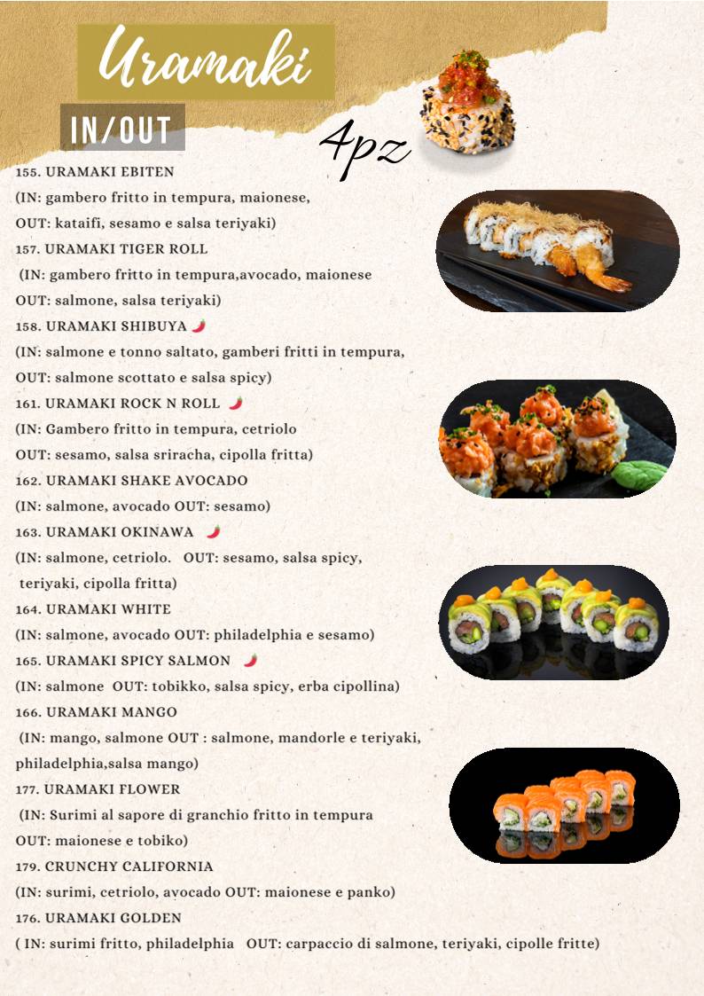 Menu di Butterfly Sushi 