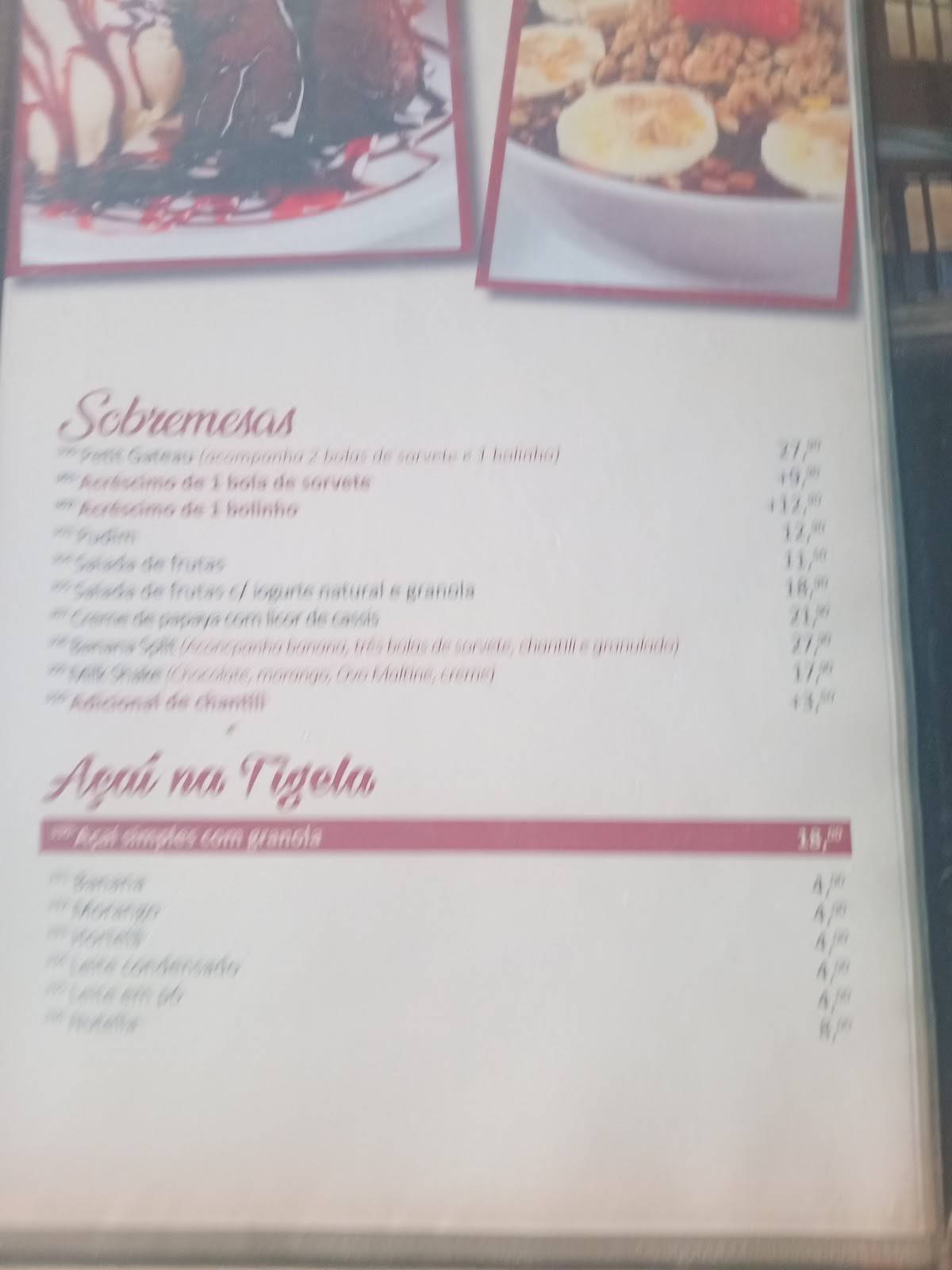 CAIRES Bar e Restaurante de Pinheiros cardápio