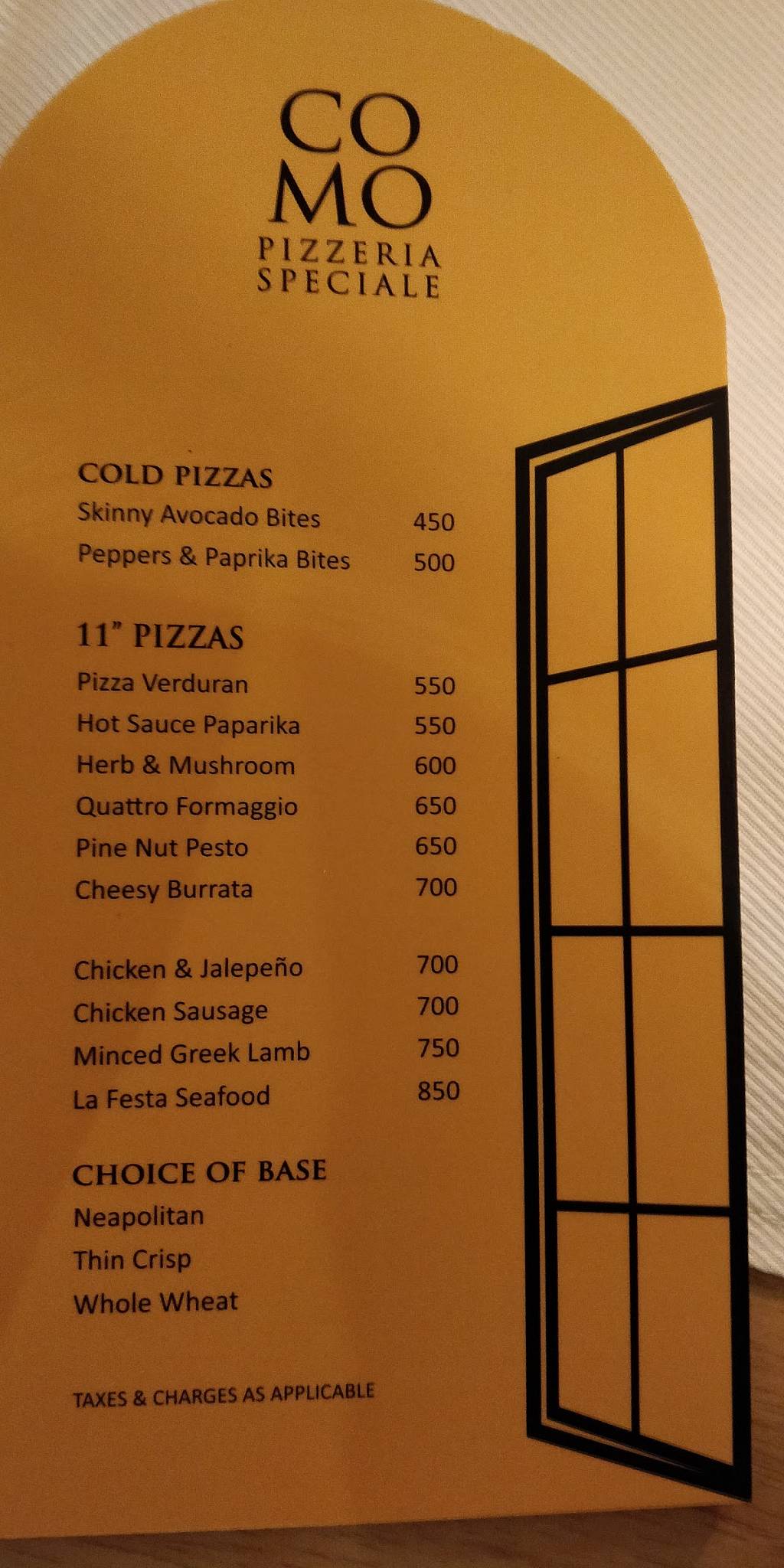 COMO menu