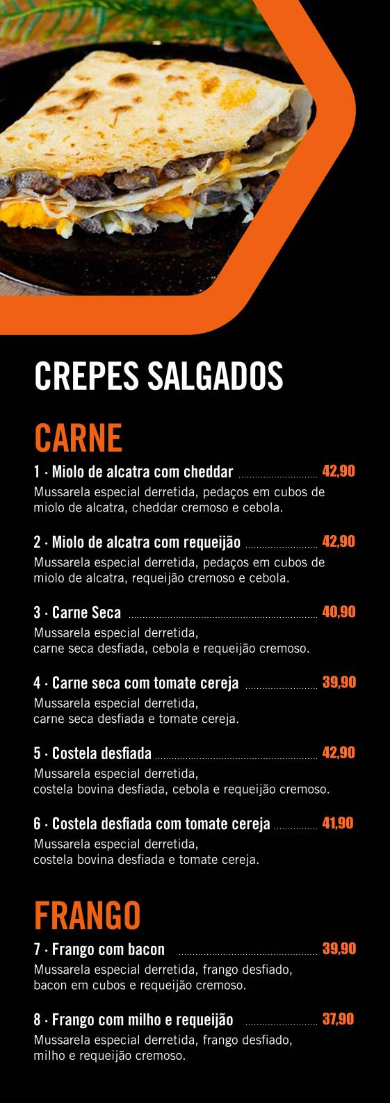 CREPERIA do Cambuí cardápio