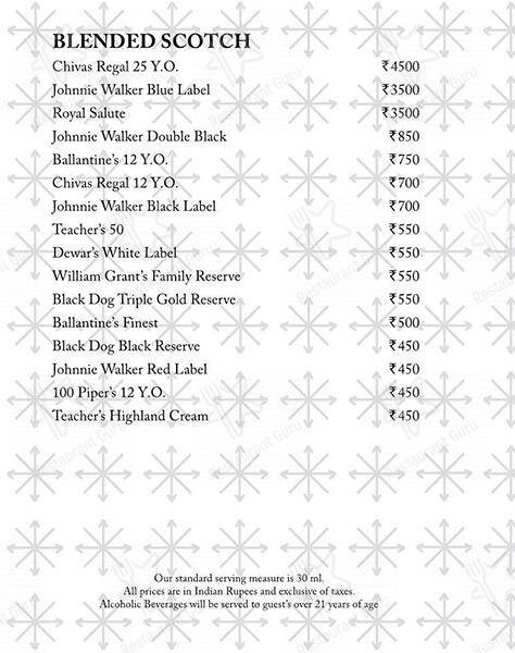 Cafe 77 East menu