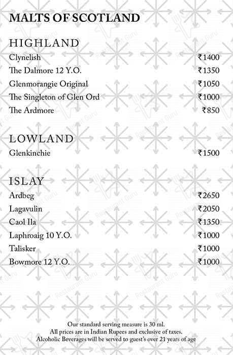 Cafe 77 East menu