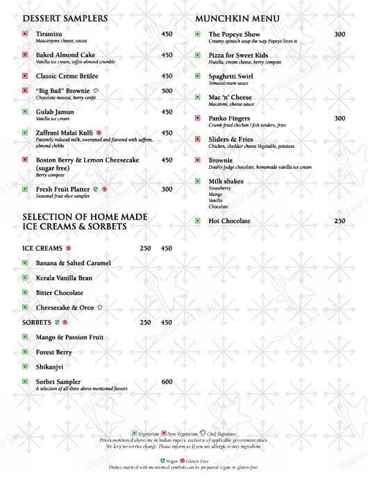 Cafe 77 East menu