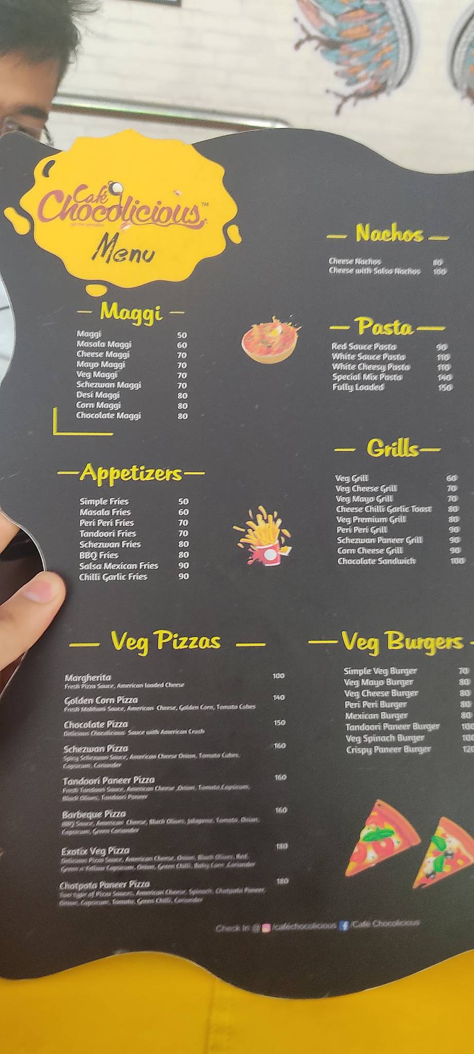 Cafe Chocolicious Chhatarpur menu
