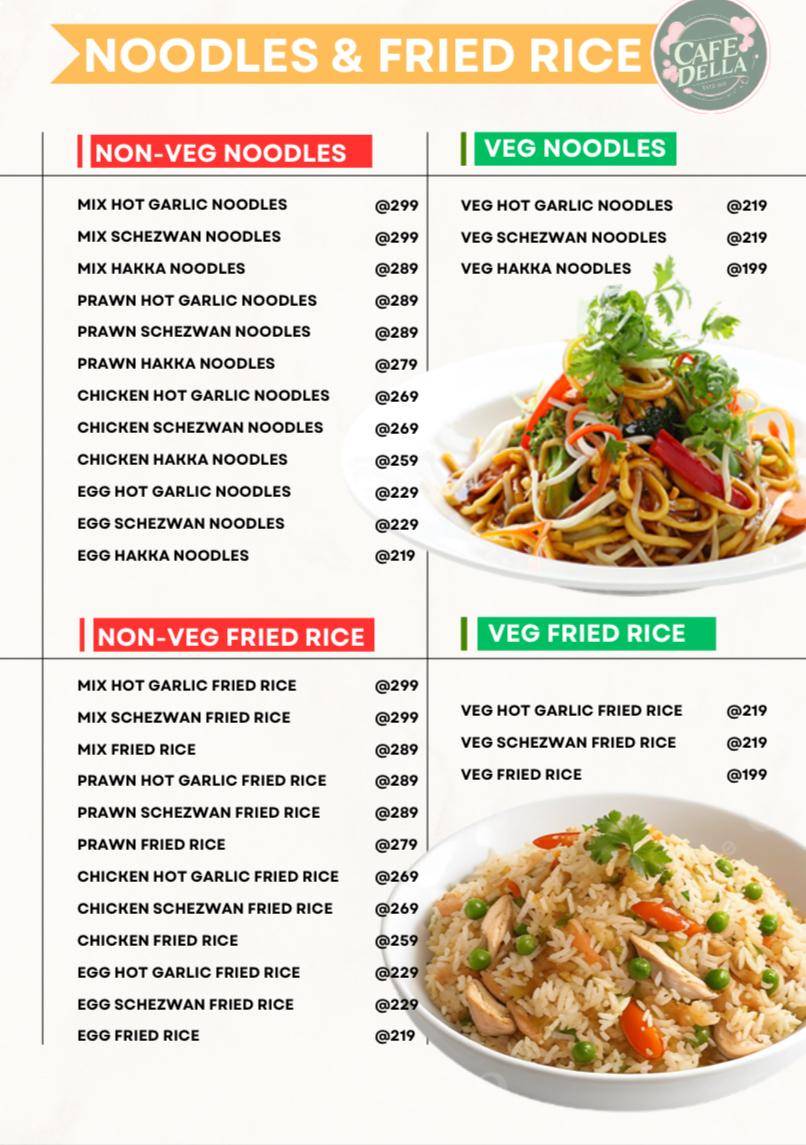 Cafe Della menu