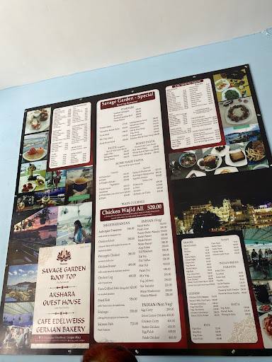 Cafe Edelweiss menu