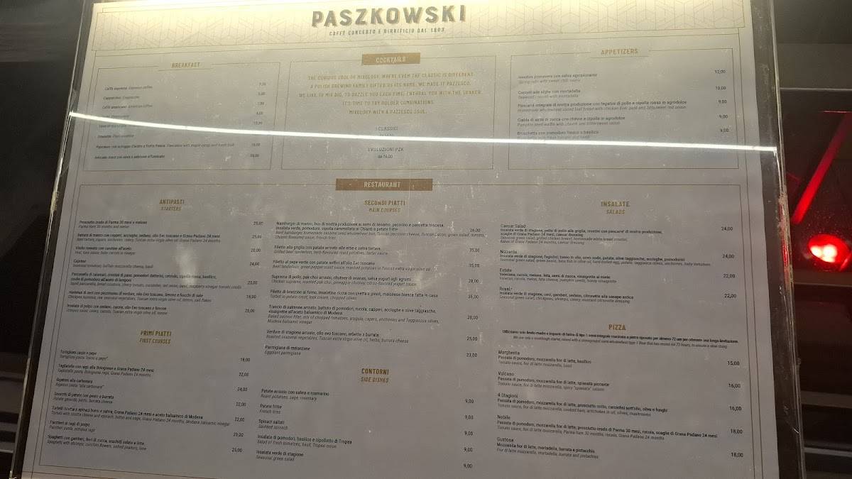 Menu di Paszkowski 