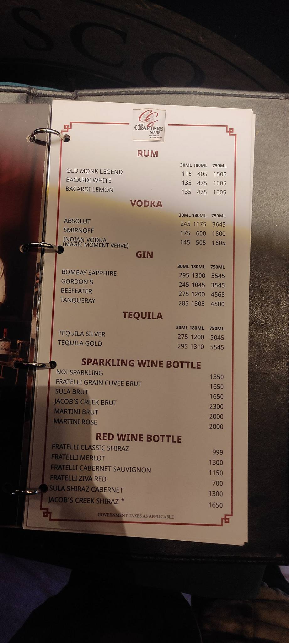 Cafe Chilam Bar & Bistro menu