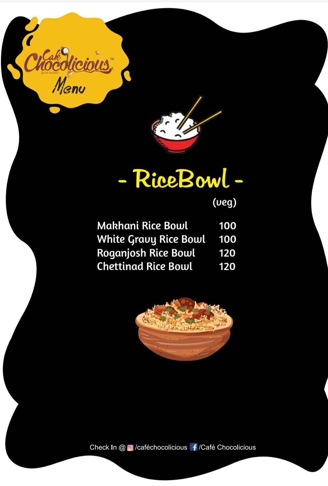 Cafe Chocolicious Chhatarpur menu
