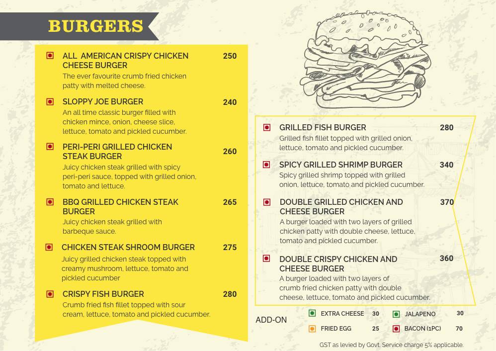 GRILL DADDY menu