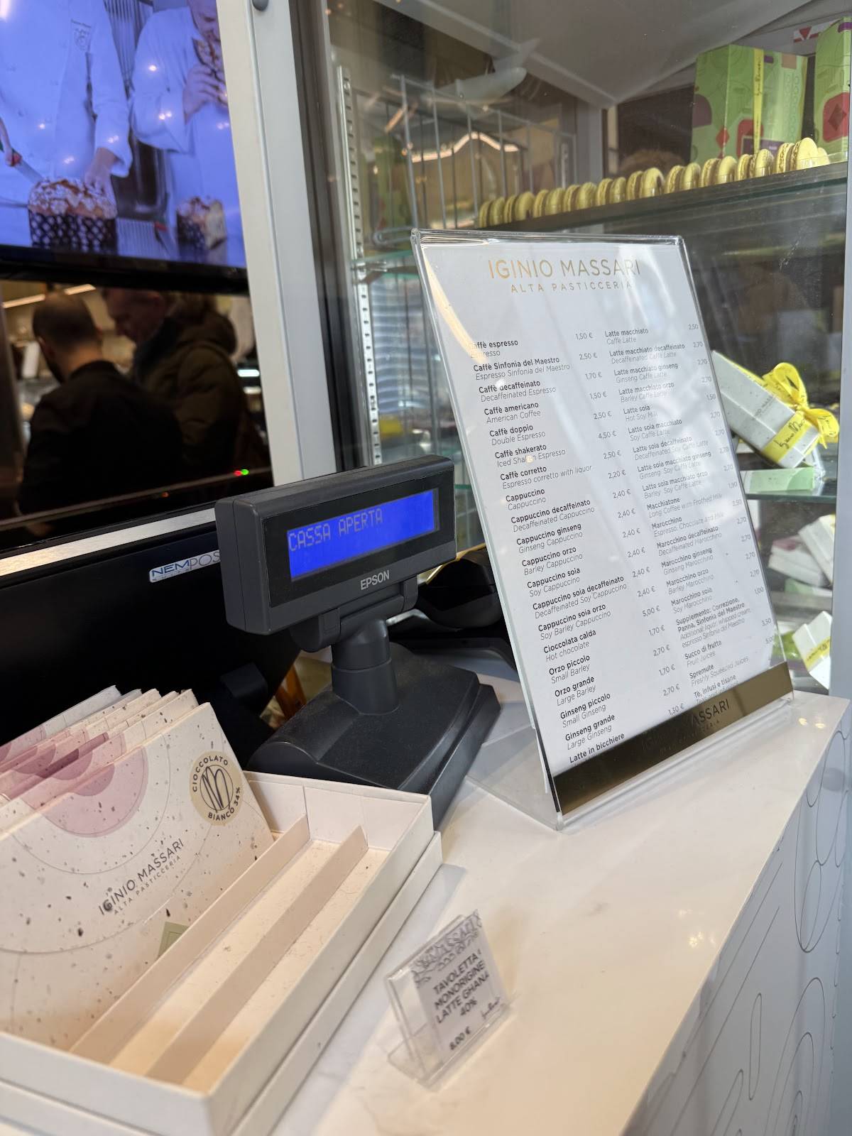 Menu di Galleria Iginio Massari Milano 