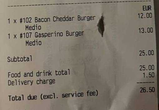 Menu di Hamburgeseria Burger Bar - San Lorenzo Roma 