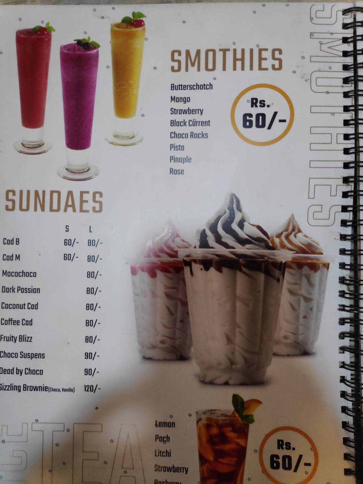 Cafe Hangout menu
