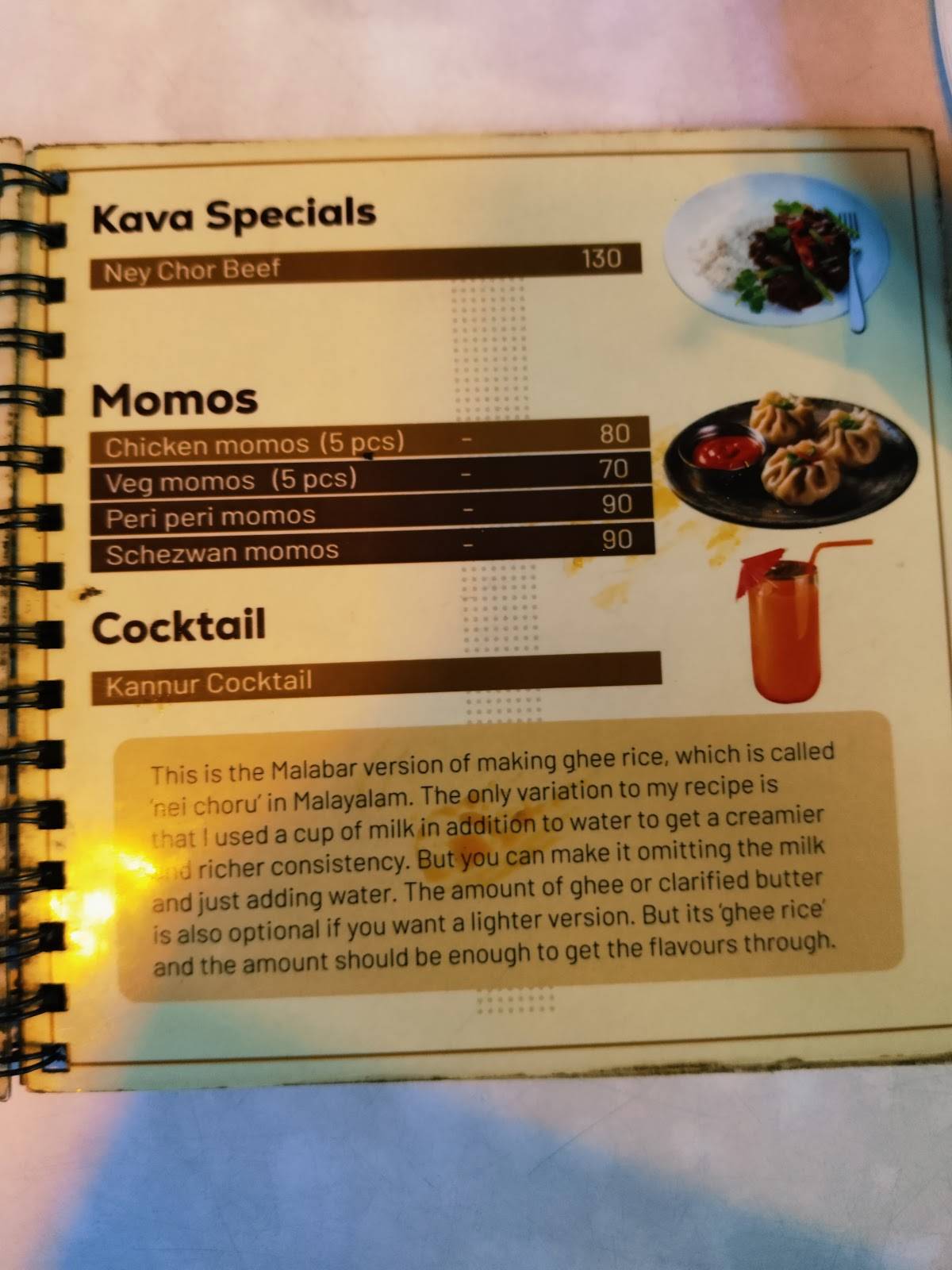 Kava Resto Cafe menu