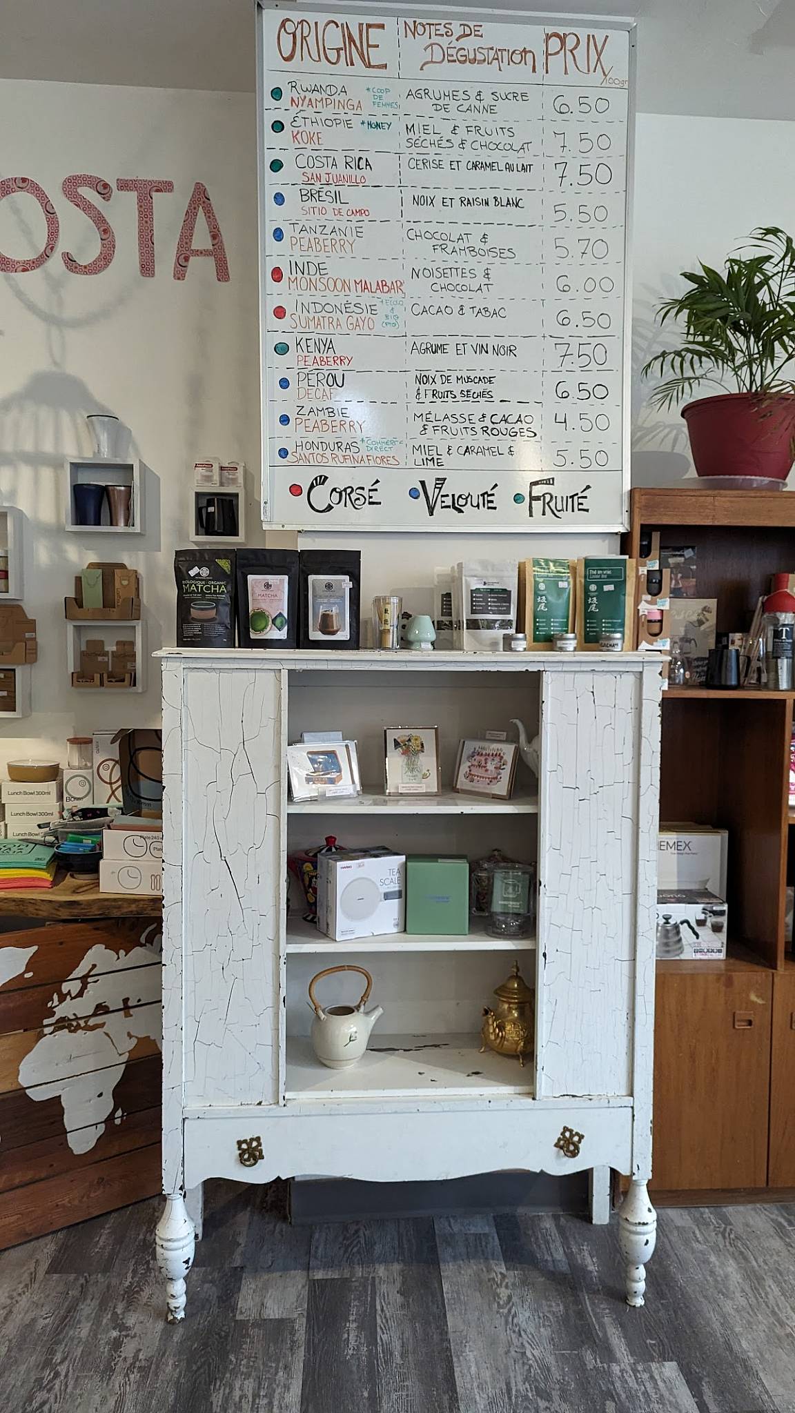 Menu de Café Komma Rosta