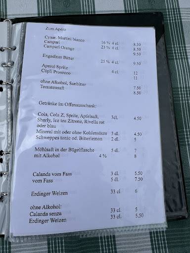 Menu di La Passarella 