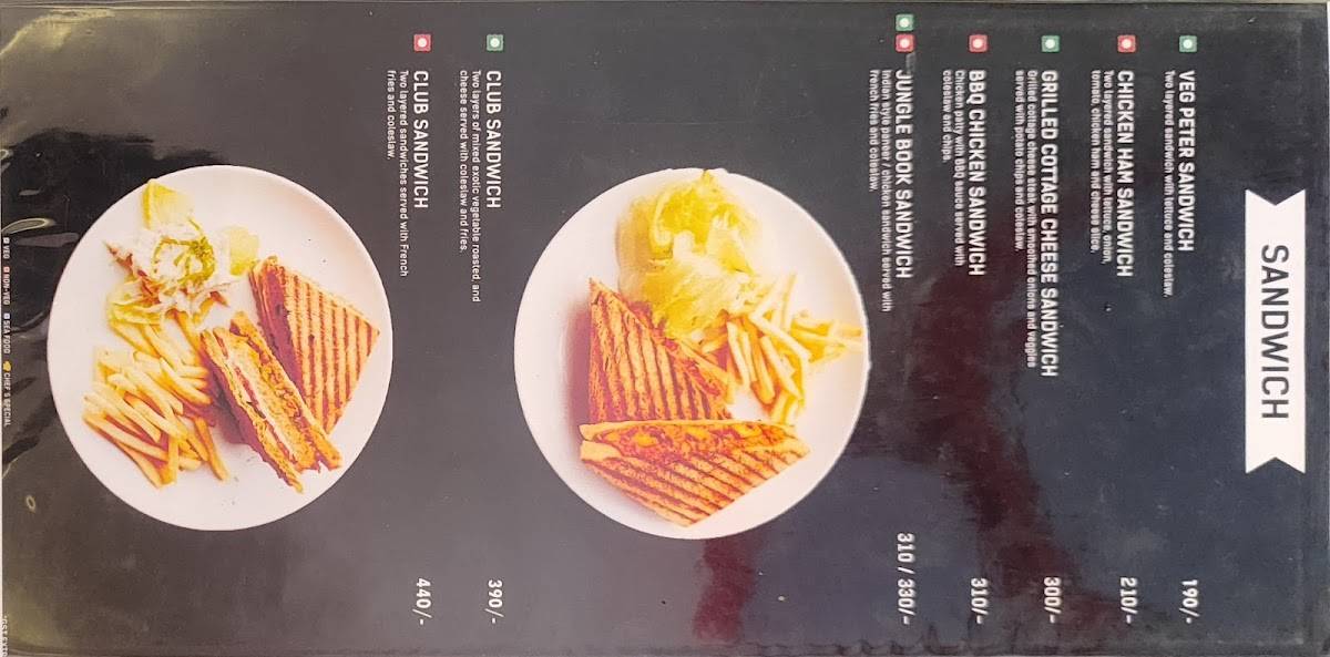 Cafe Peter Pimple Saudagar menu