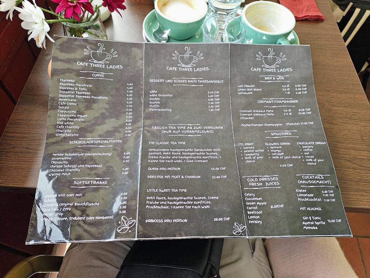 Menu di Café Three Ladies 