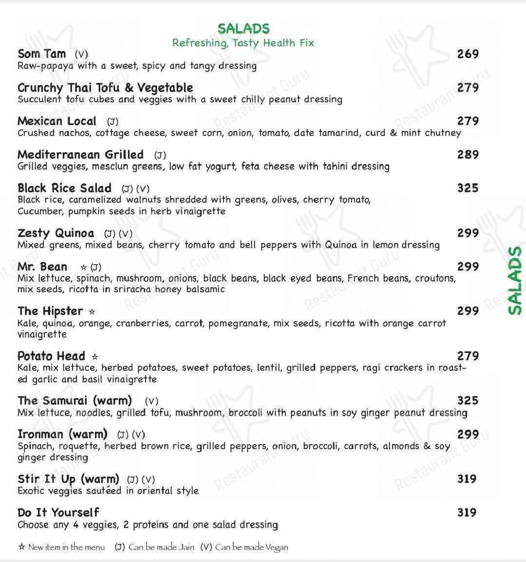 Una by Garde Manger menu