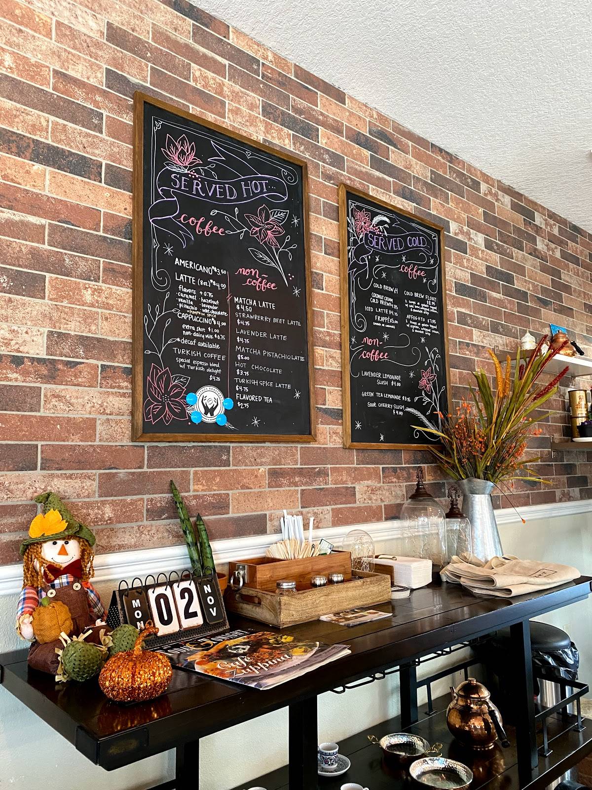 Menu at Cafe Zuppina, Lakeland, Florida Ave S