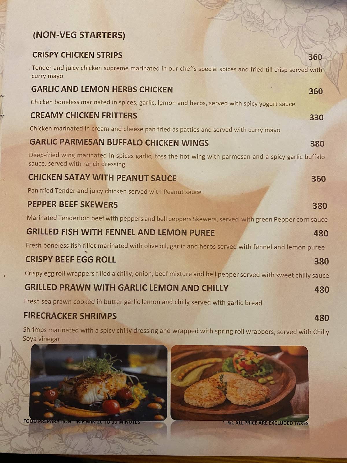 Cafe de Melon menu