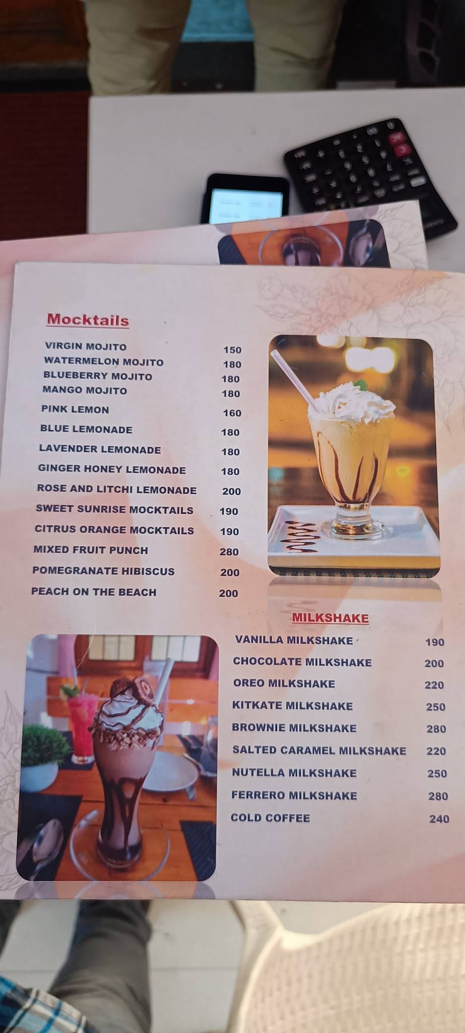Cafe de Melon menu