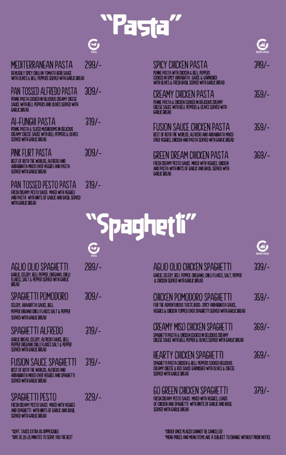 the chocolate room - Patiala menu