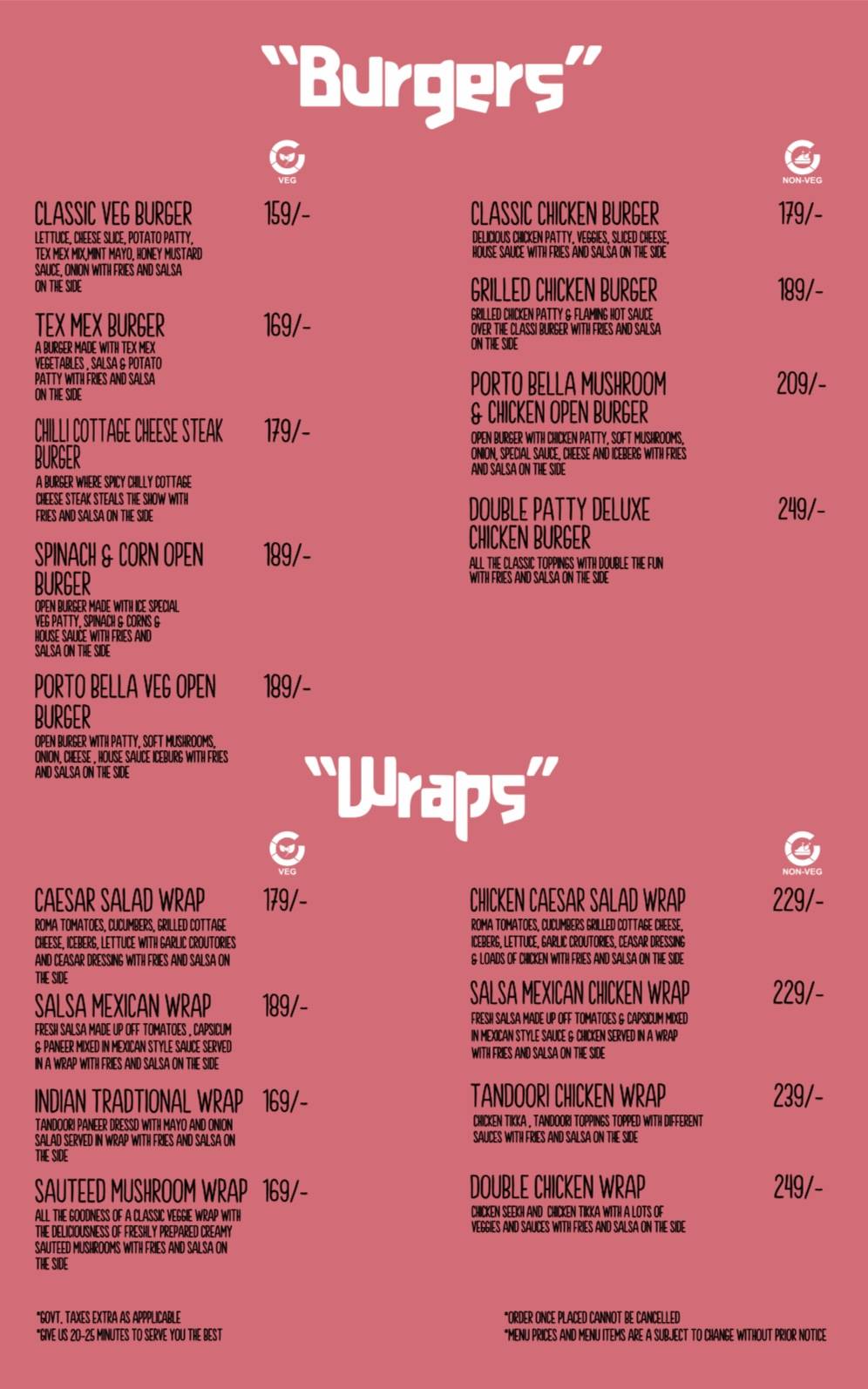 the chocolate room - Patiala menu